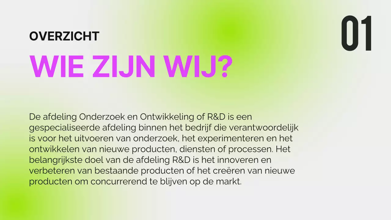 Zwart Neon Modern Oriëntatierapport