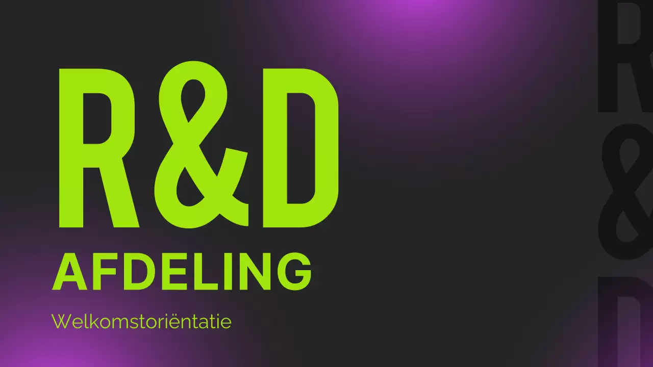 Zwart Neon Modern Oriëntatierapport