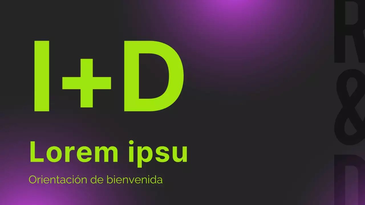 Neón negro Informe de orientación moderna