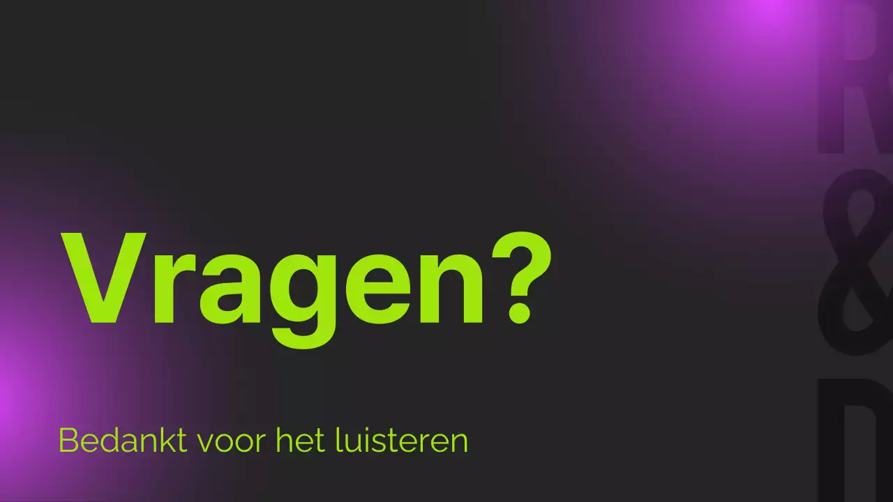 Zwart Neon Modern Oriëntatierapport