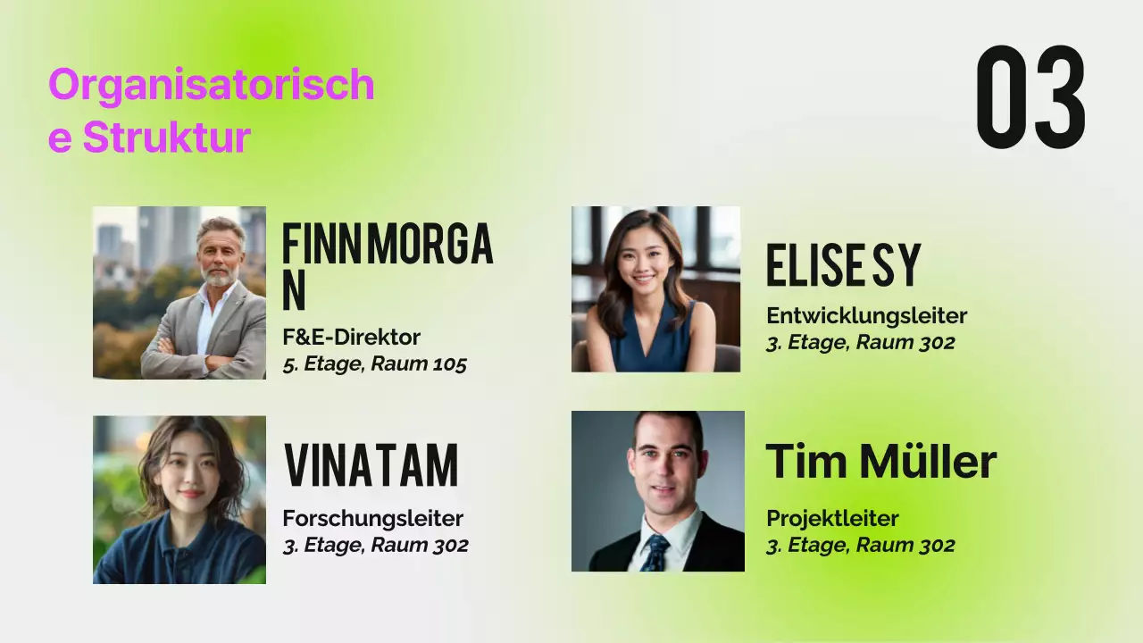 Schwarzes Neon Modern Orientierungsbericht