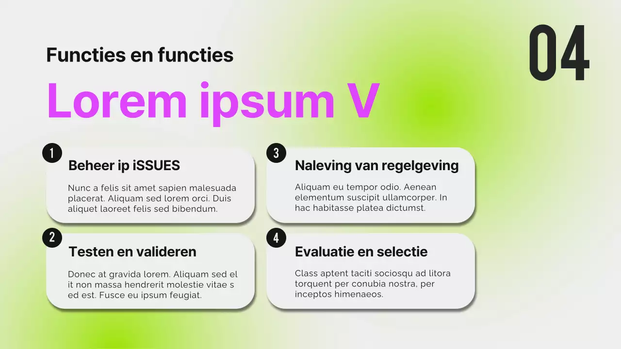 Zwart Neon Modern Oriëntatierapport