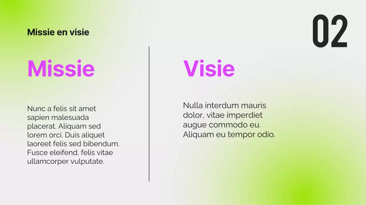 Zwart Neon Modern Oriëntatierapport