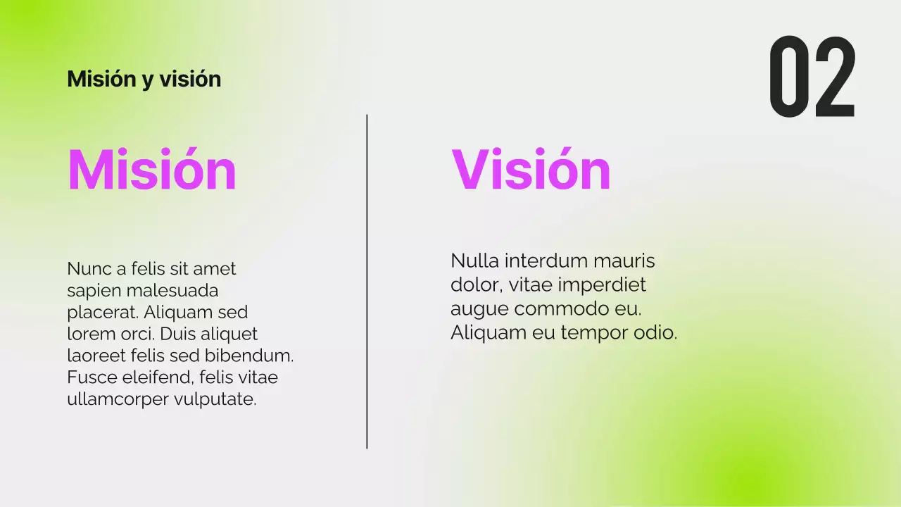 Neón negro Informe de orientación moderna