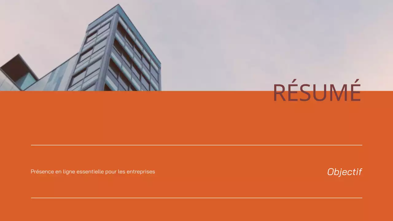 Cream Orange Simple Business Project Proposal (Proposition de projet d'entreprise simple)