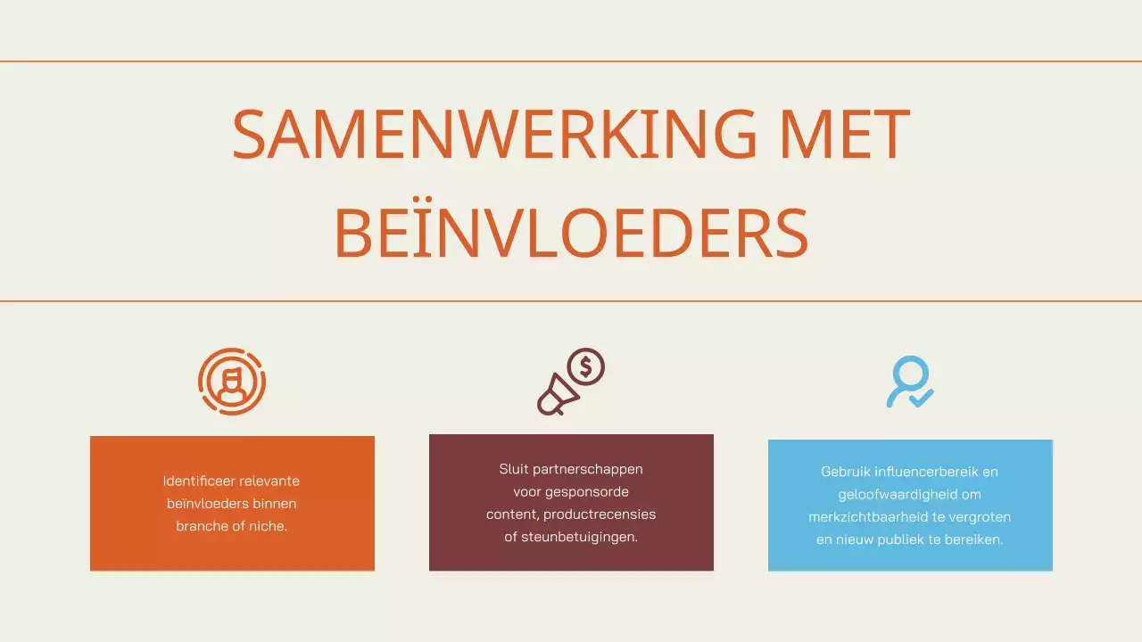 Cream Orange Eenvoudig Projectvoorstel