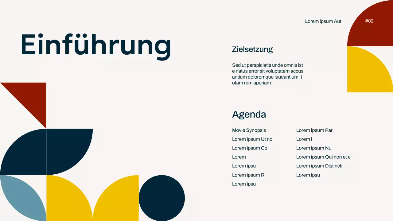 Elfenbein Marineblau Gelb Einfach Minimal Pop Film Übersichtskampagne