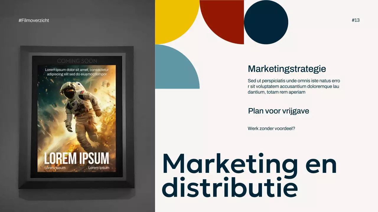 Ivory Navy Geel Eenvoudig Minimal Pop Film Overzicht Campagne