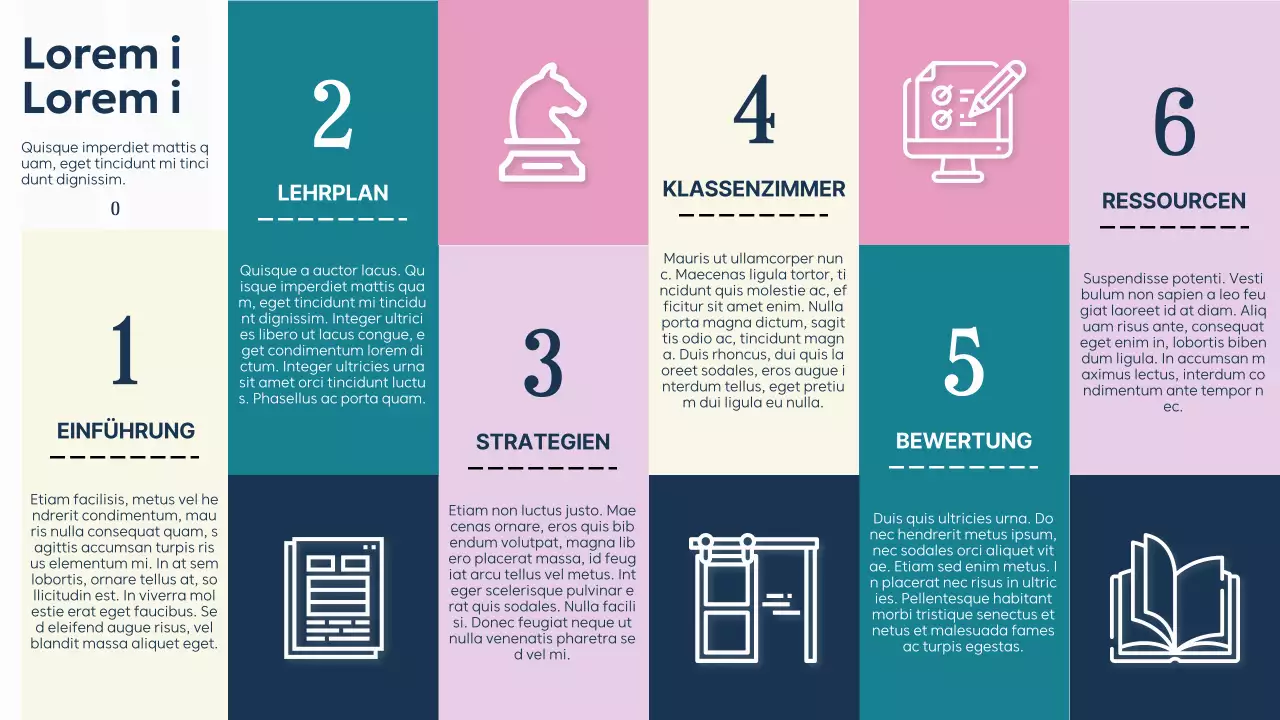 Lila Grün Einfarbig Basic Classroom Study Plan Präsentation