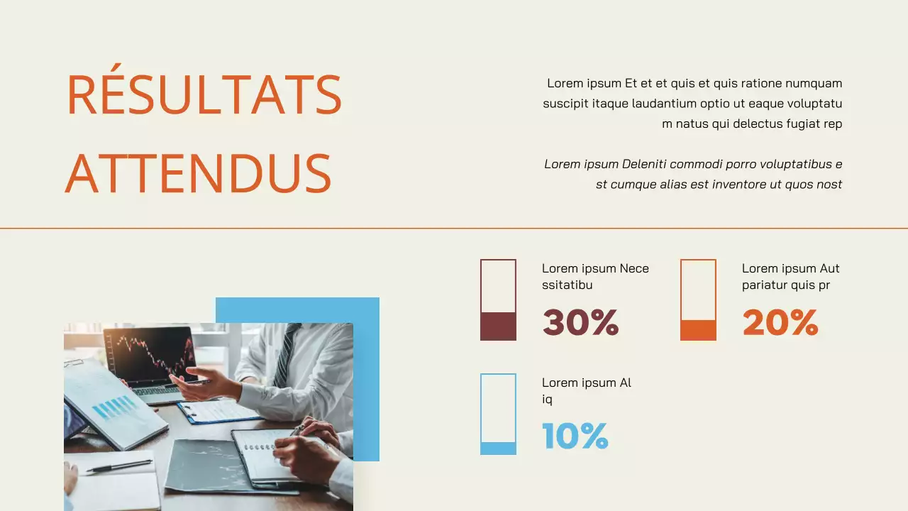 Cream Orange Simple Business Project Proposal (Proposition de projet d'entreprise simple)