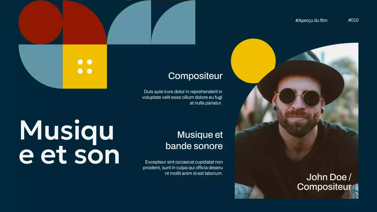 Ivory Navy Yellow Simple Minimal Pop Movie Overview Campaign