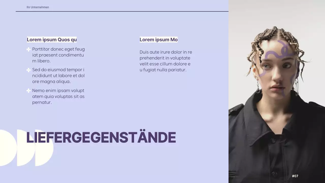 Elfenbein Lila Gelb Retro Creative Design Brief Guidelines