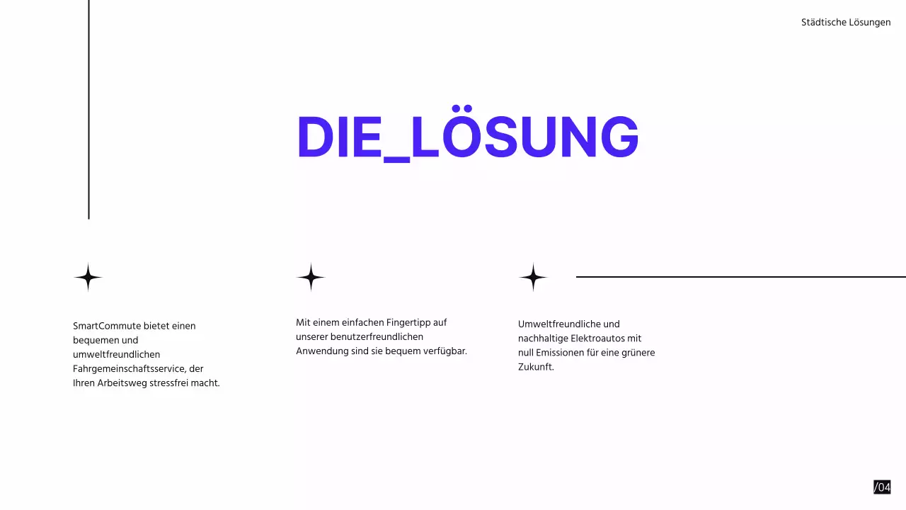 Lila Schwarz Modern Minimal Pitch Deck Vorschlag
