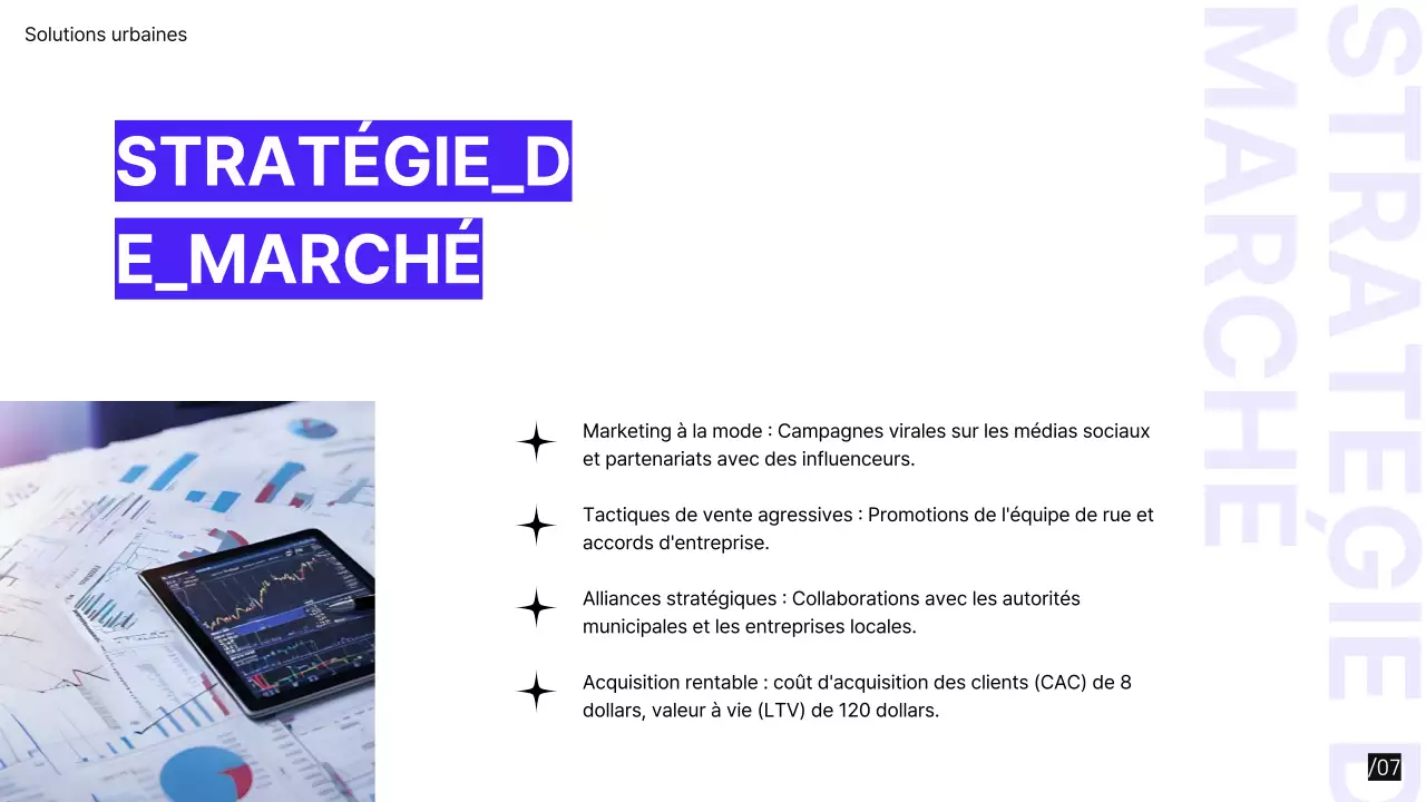 Pourpre Noir Moderne Minimal Pitch Deck proposition