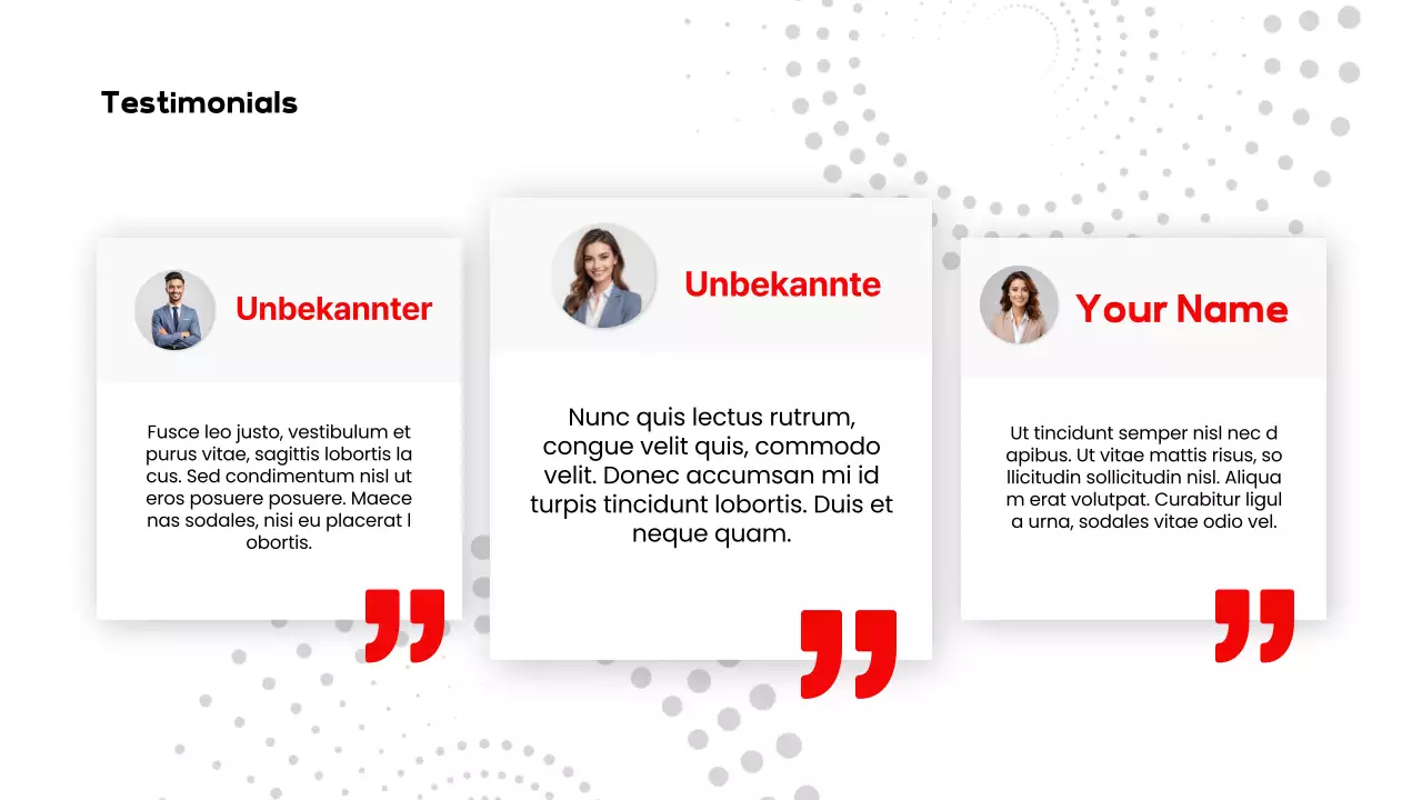 Rot Weiß Modernes Gesundheitswesen Produkt-Pitch