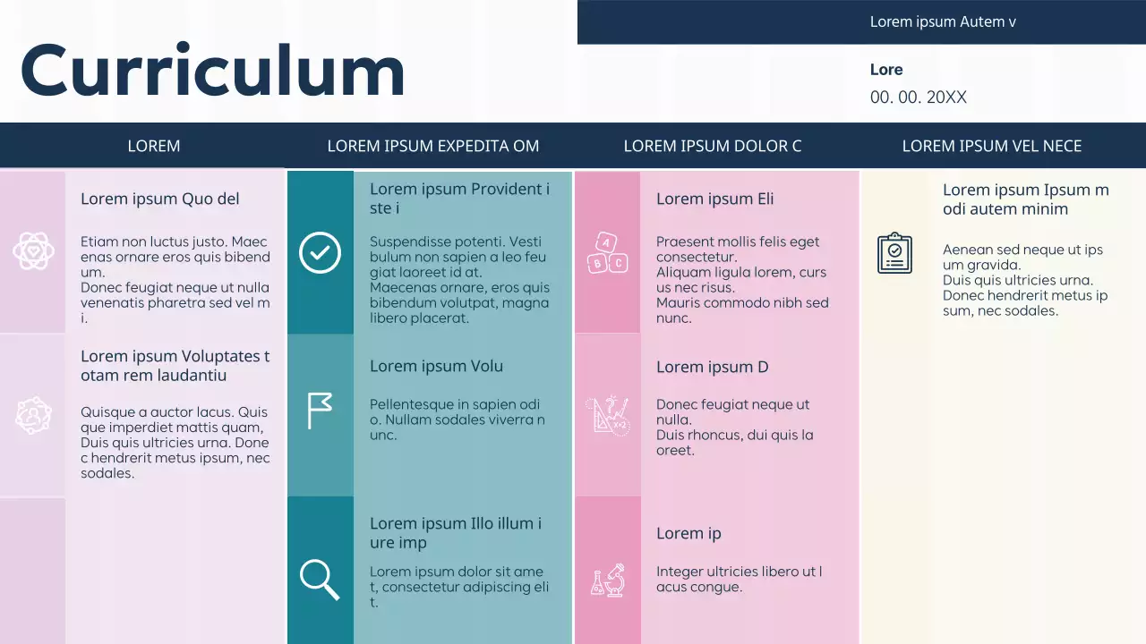 Purple Green Plain Basisleerplan voor klaslokalen Presentatie