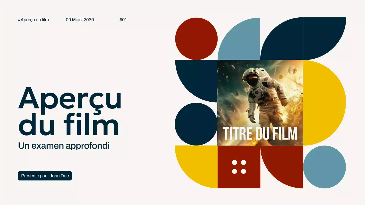 Ivory Navy Yellow Simple Minimal Pop Movie Overview Campaign