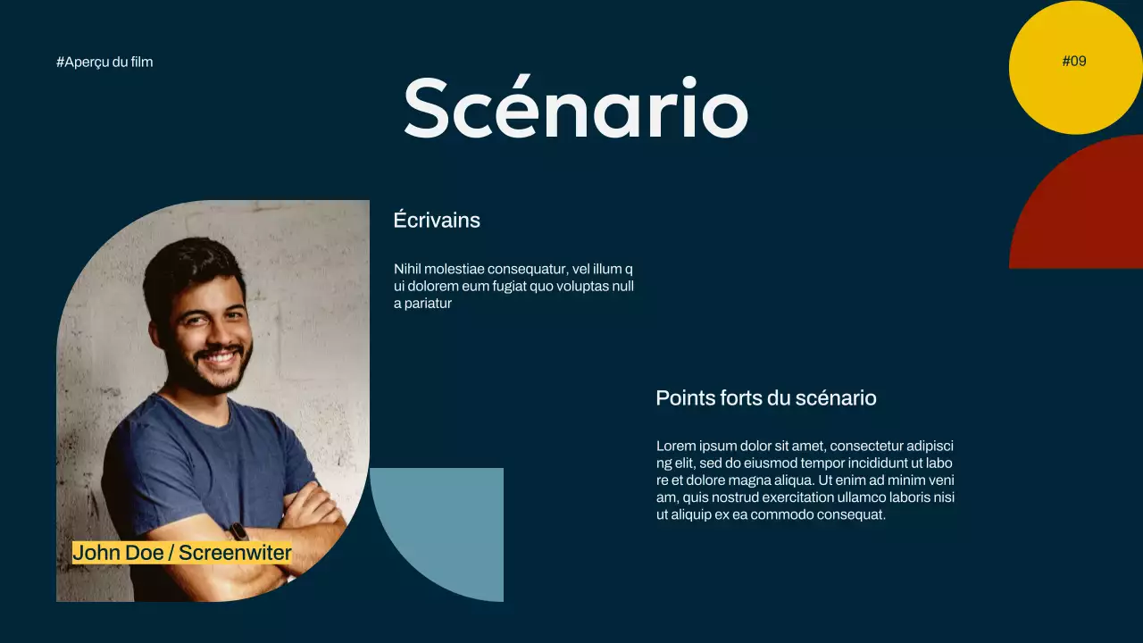 Ivory Navy Yellow Simple Minimal Pop Movie Overview Campaign