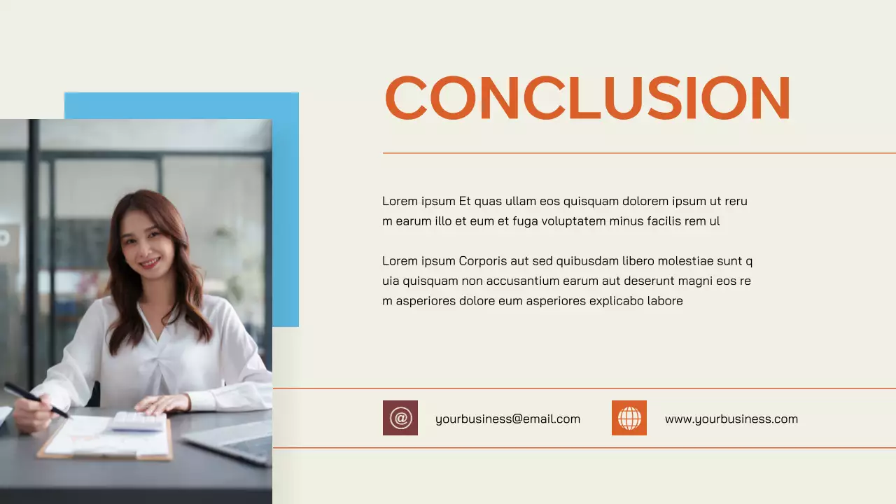 Cream Orange Simple Business Project Proposal (Proposition de projet d'entreprise simple)