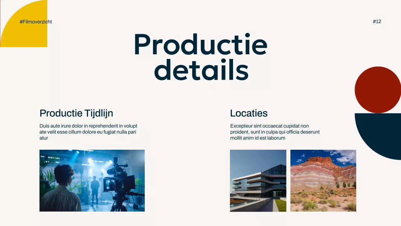 Ivory Navy Geel Eenvoudig Minimal Pop Film Overzicht Campagne