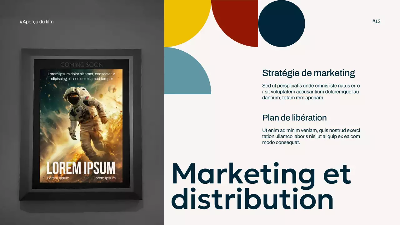 Ivory Navy Yellow Simple Minimal Pop Movie Overview Campaign