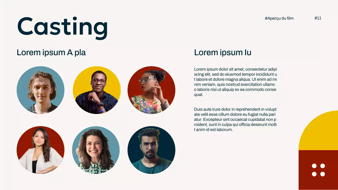 Ivory Navy Yellow Simple Minimal Pop Movie Overview Campaign