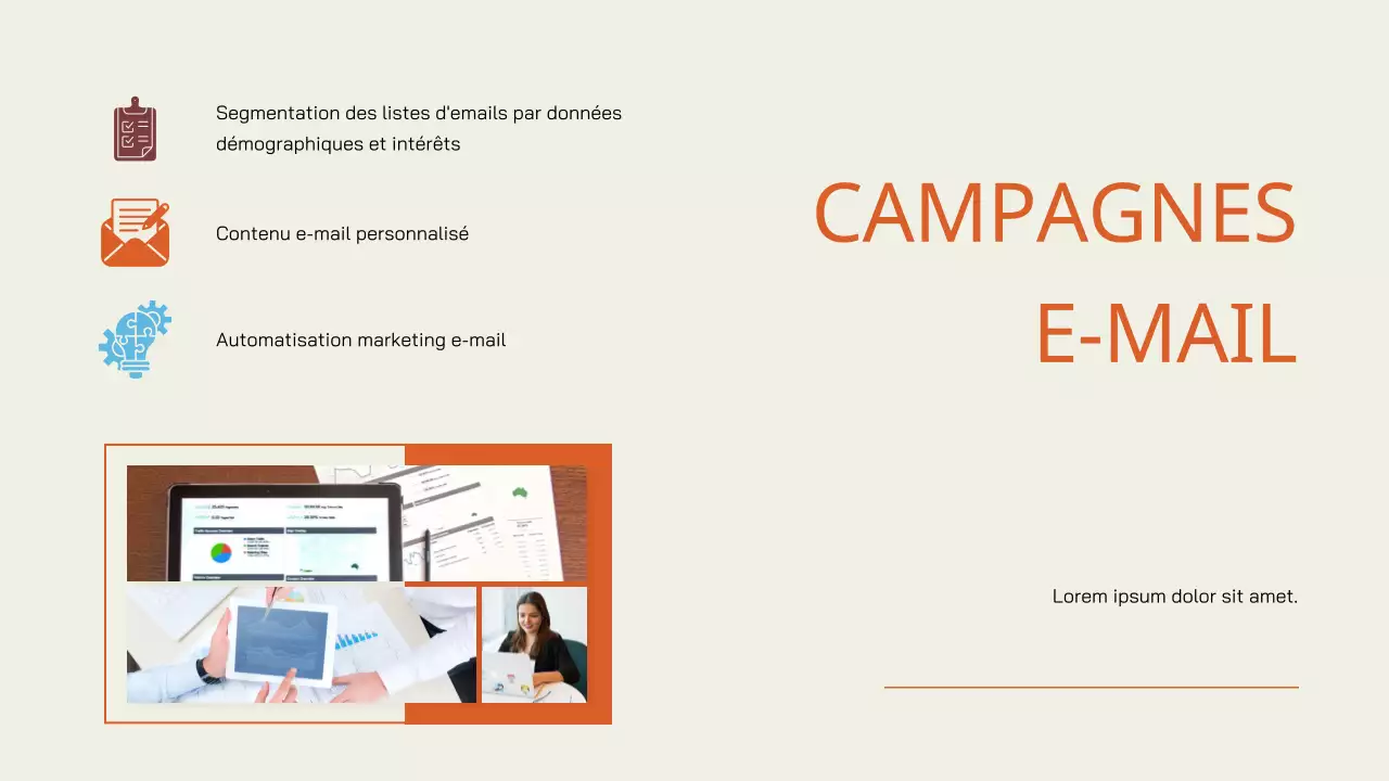 Cream Orange Simple Business Project Proposal (Proposition de projet d'entreprise simple)