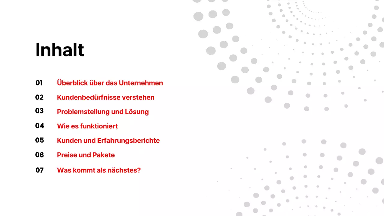 Rot Weiß Modernes Gesundheitswesen Produkt-Pitch