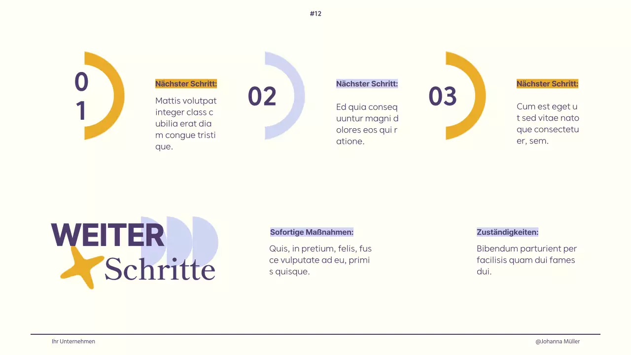 Elfenbein Lila Gelb Retro Creative Design Brief Guidelines