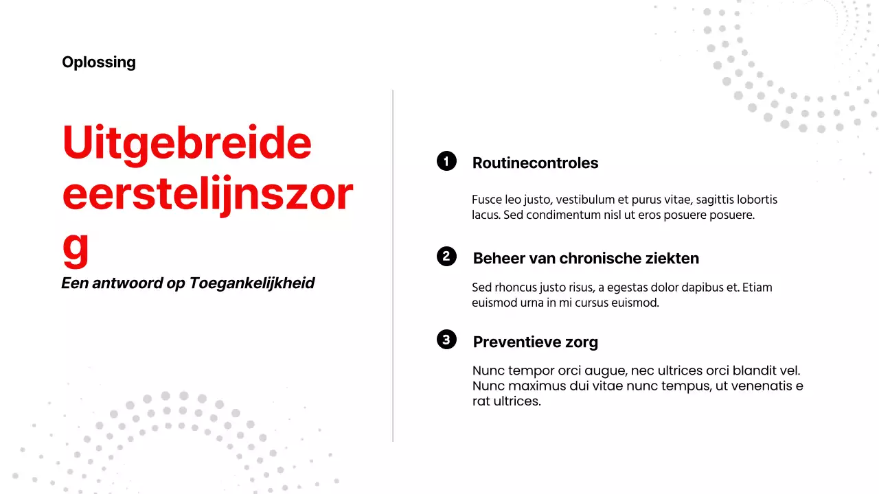 Rood Wit Moderne Gezondheidszorg Product Pitch