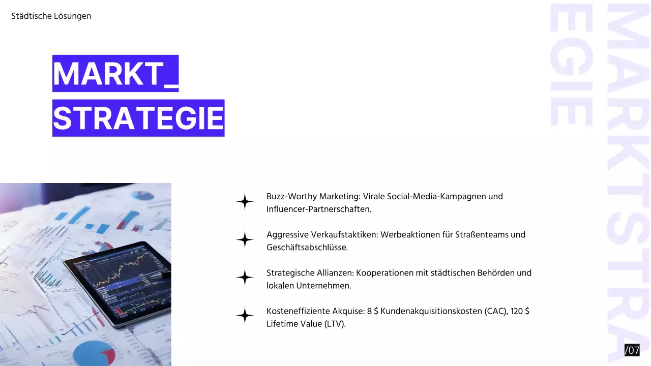 Lila Schwarz Modern Minimal Pitch Deck Vorschlag