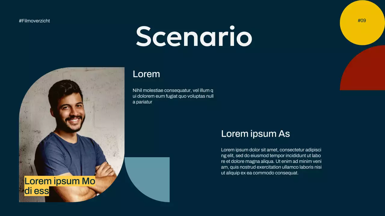 Ivory Navy Geel Eenvoudig Minimal Pop Film Overzicht Campagne