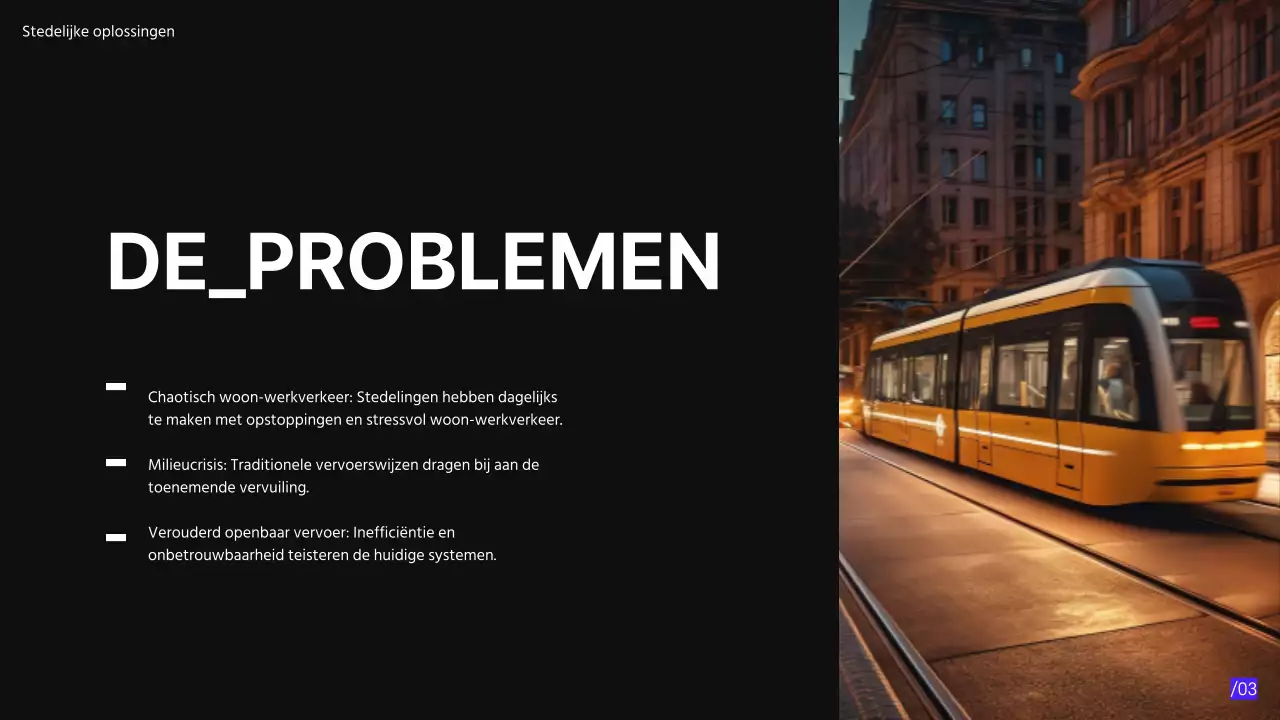 Paars Zwart Modern Minimal Pitch Deck voorstel