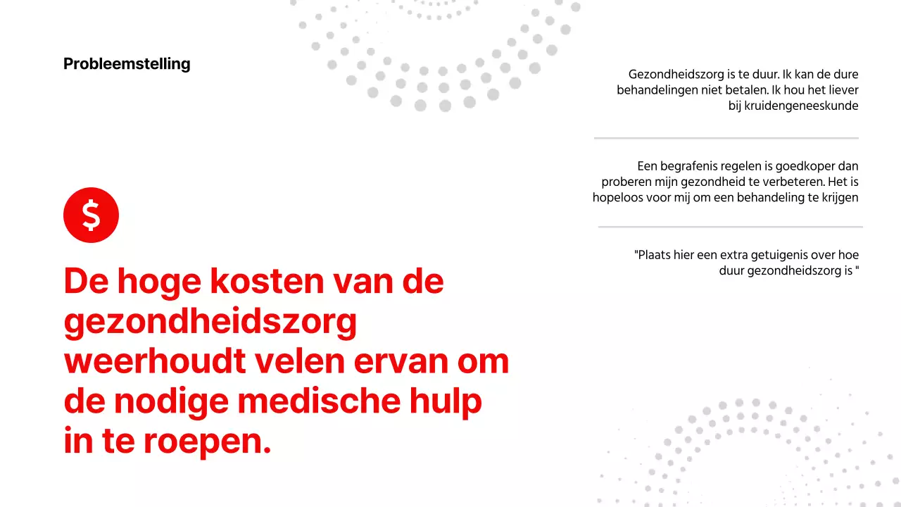 Rood Wit Moderne Gezondheidszorg Product Pitch