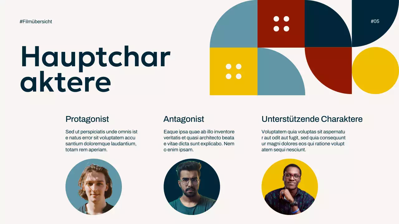 Elfenbein Marineblau Gelb Einfach Minimal Pop Film Übersichtskampagne