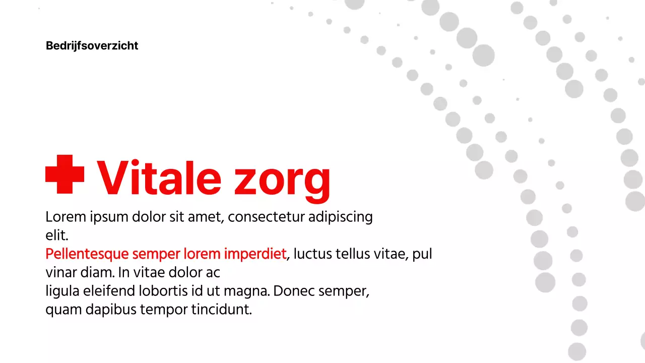 Rood Wit Moderne Gezondheidszorg Product Pitch