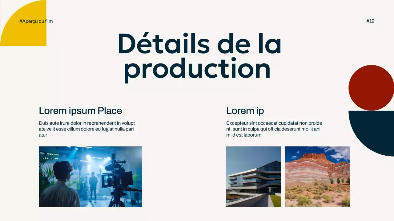 Ivory Navy Yellow Simple Minimal Pop Movie Overview Campaign