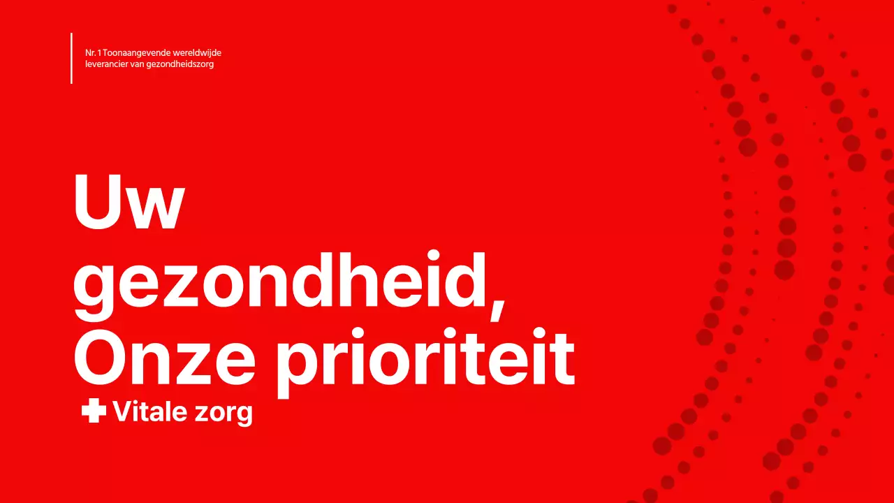 Rood Wit Moderne Gezondheidszorg Product Pitch