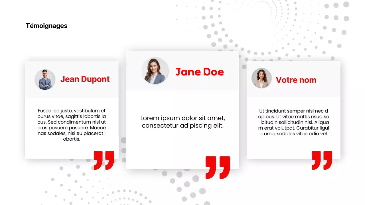 Rouge, blanc, moderne : présentation de produits de soins de santé