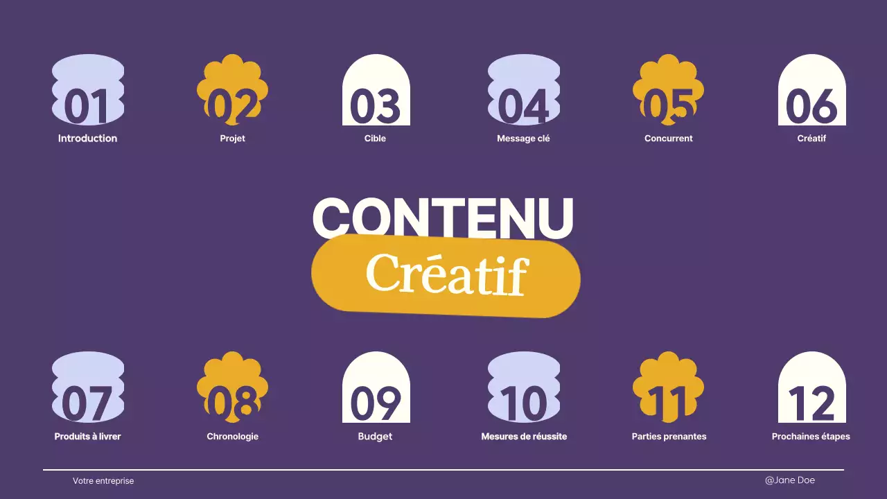 Ivory Purple Yellow Retro Creative Design Brief Guidelines