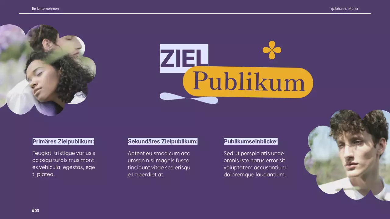 Elfenbein Lila Gelb Retro Creative Design Brief Guidelines