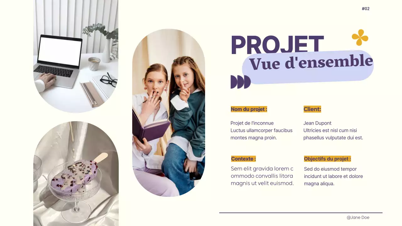 Ivory Purple Yellow Retro Creative Design Brief Guidelines