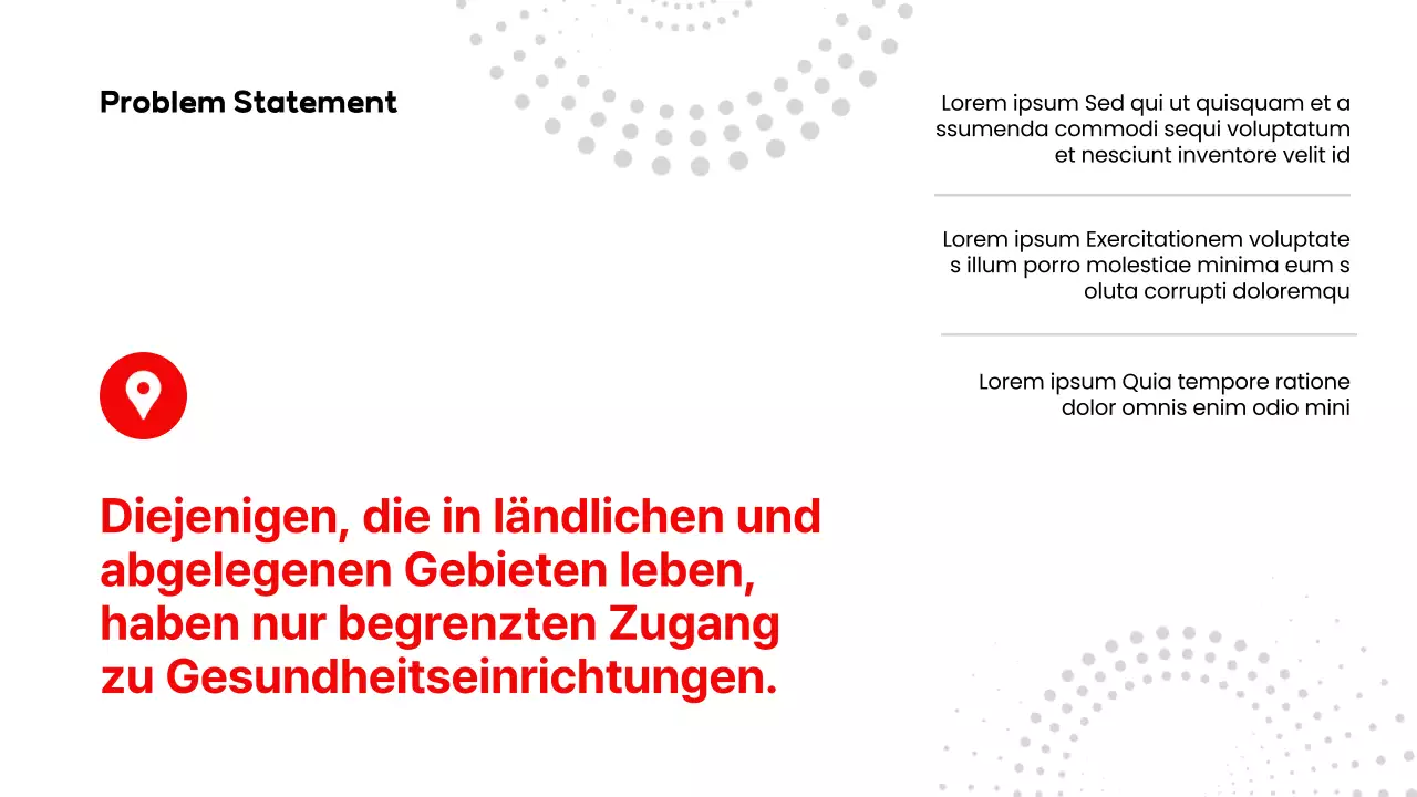 Rot Weiß Modernes Gesundheitswesen Produkt-Pitch