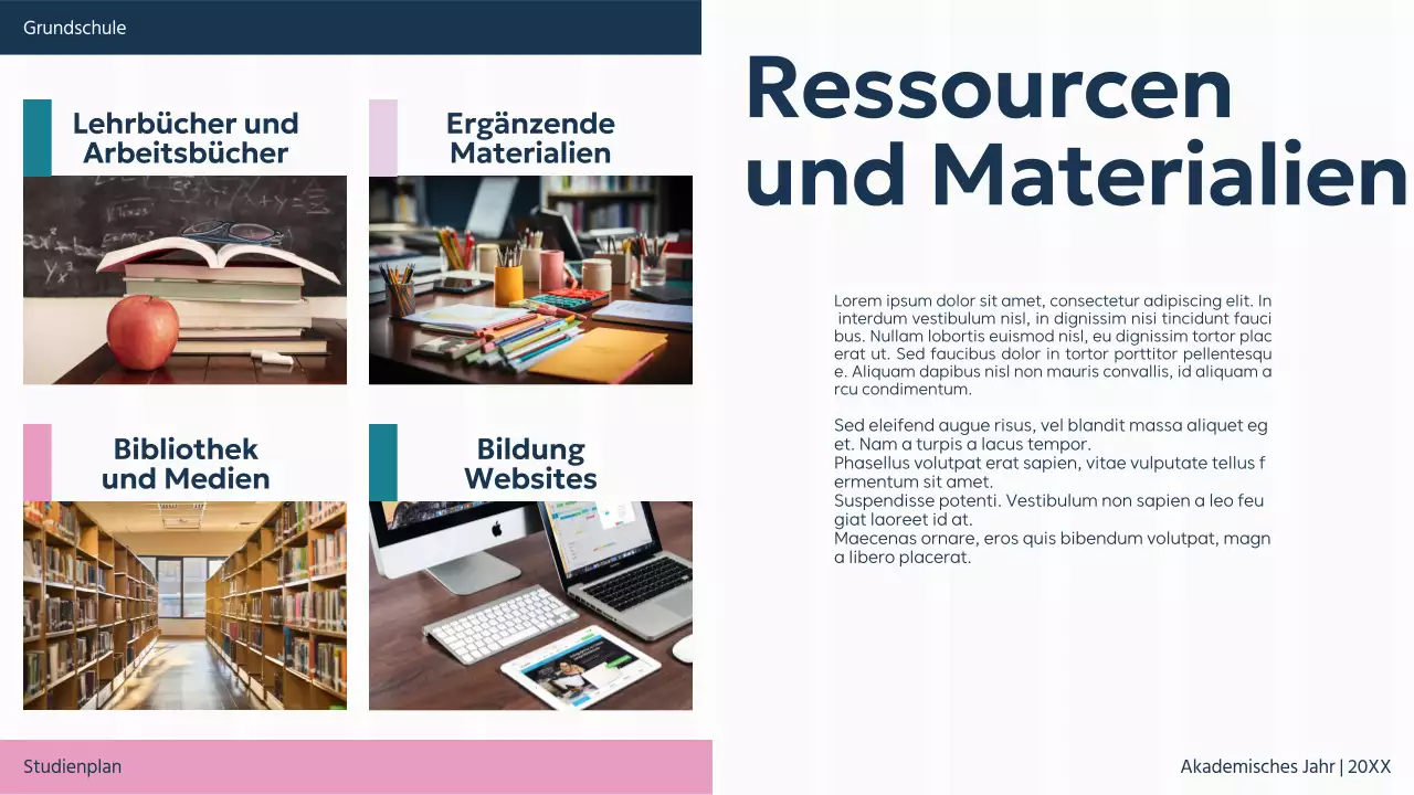 Lila Grün Einfarbig Basic Classroom Study Plan Präsentation