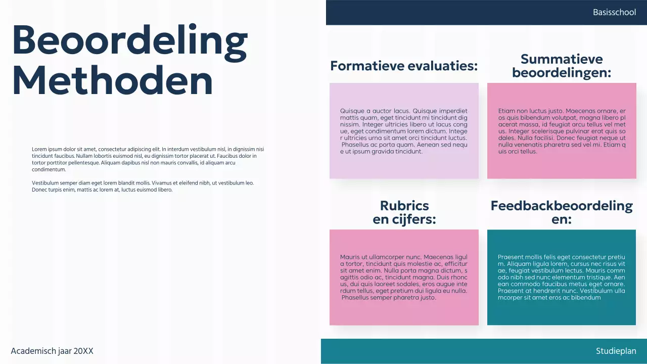 Purple Green Plain Basisleerplan voor klaslokalen Presentatie