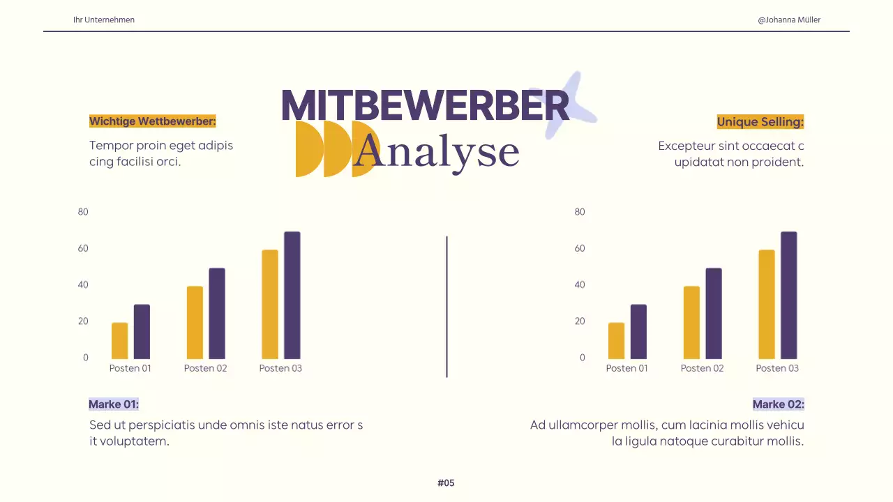 Elfenbein Lila Gelb Retro Creative Design Brief Guidelines