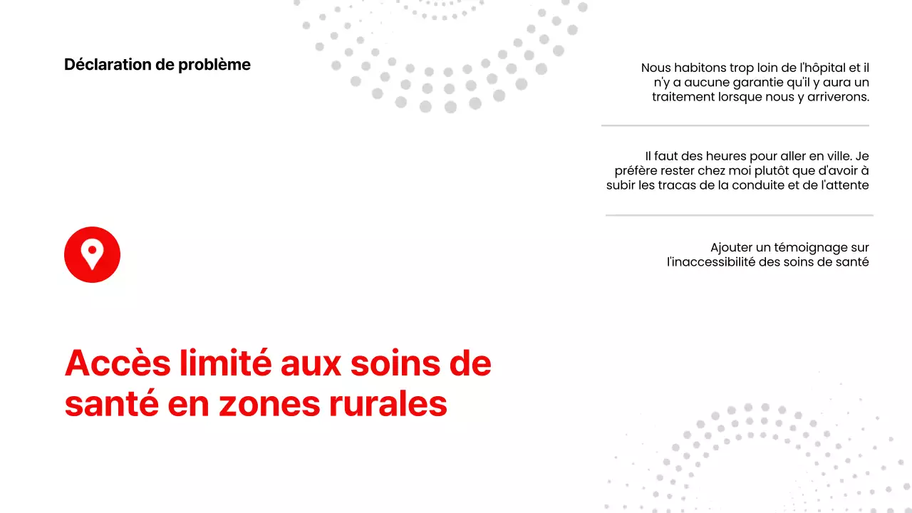 Rouge, blanc, moderne : présentation de produits de soins de santé