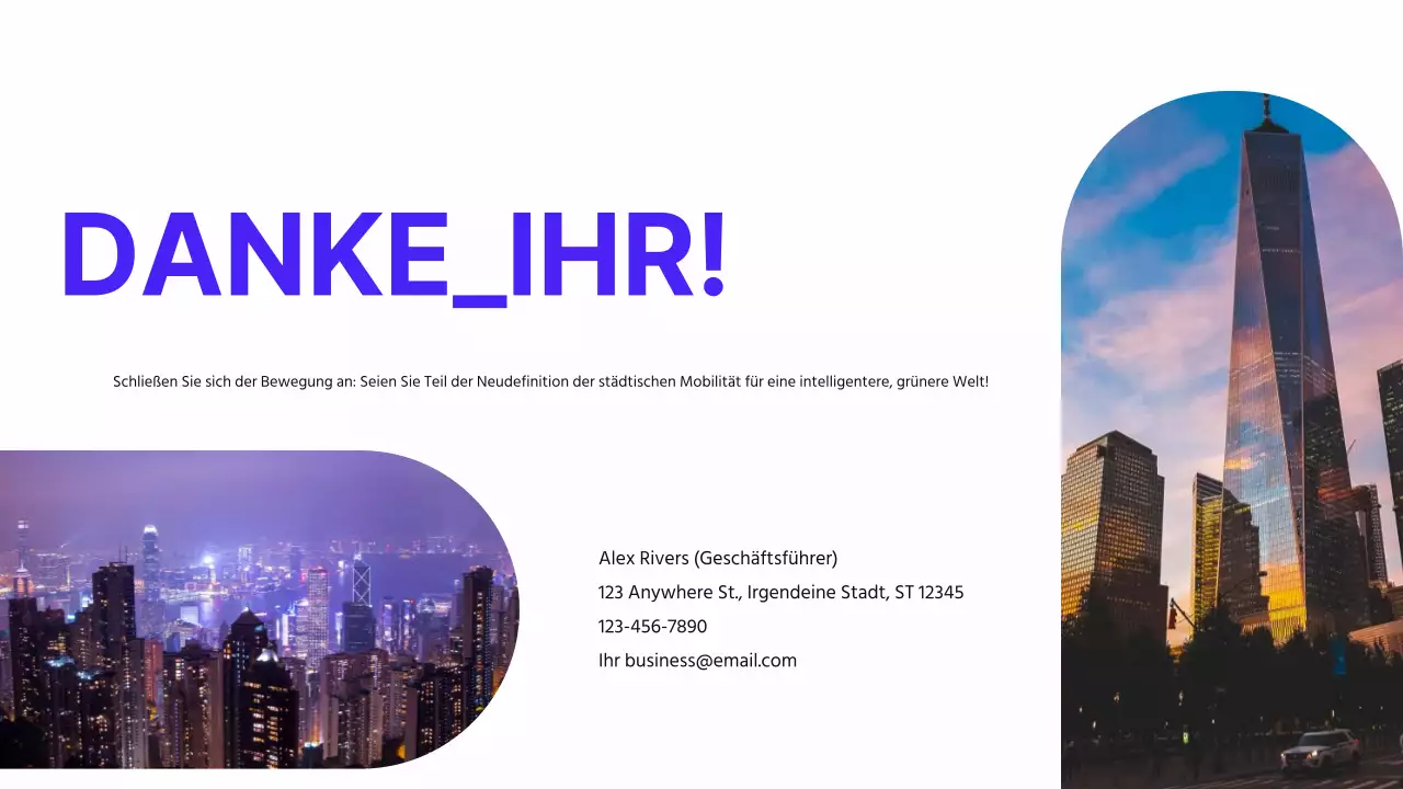 Lila Schwarz Modern Minimal Pitch Deck Vorschlag