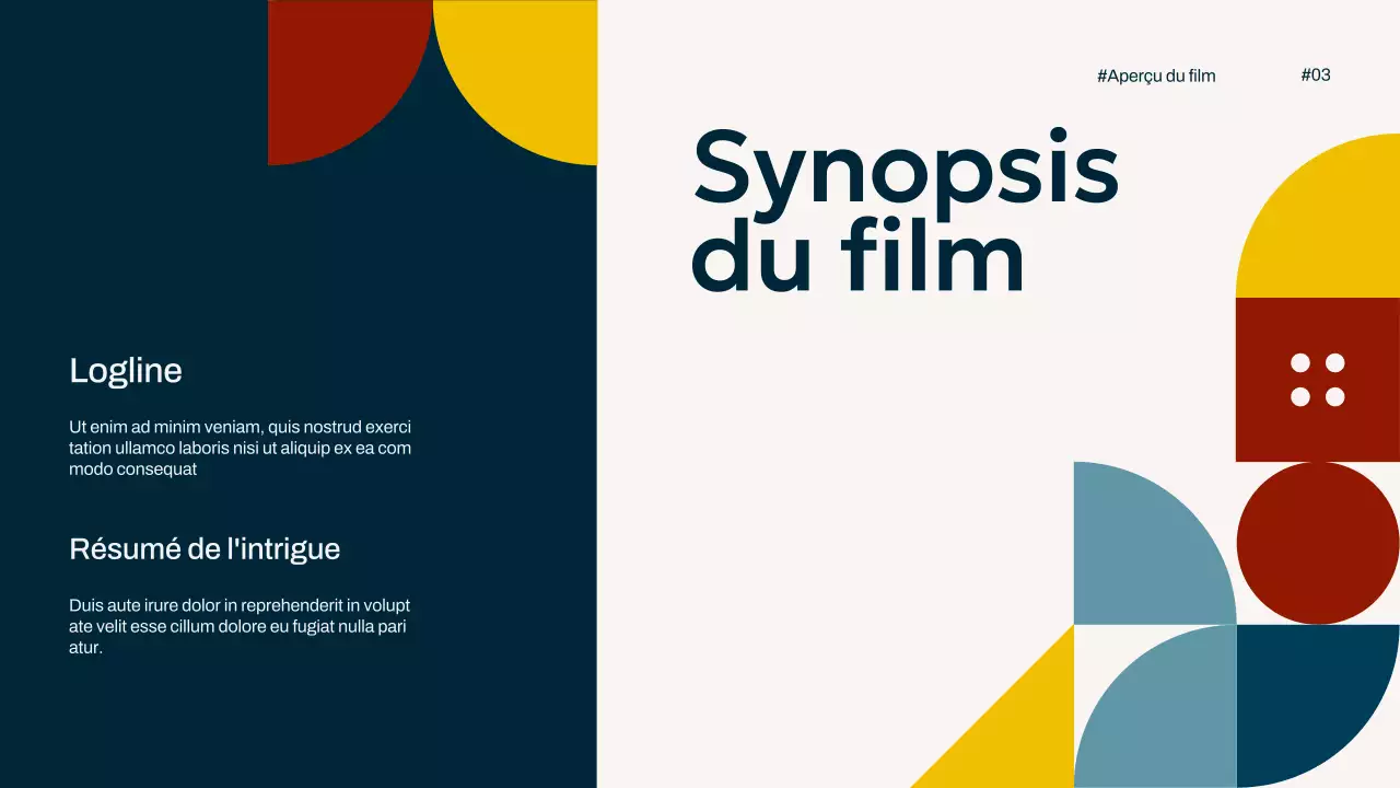 Ivory Navy Yellow Simple Minimal Pop Movie Overview Campaign