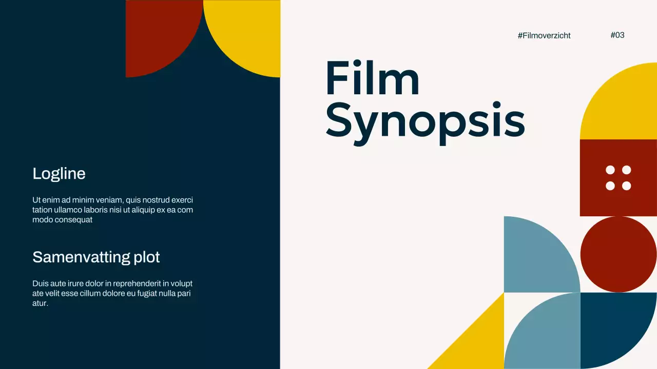 Ivory Navy Geel Eenvoudig Minimal Pop Film Overzicht Campagne